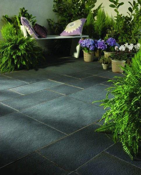 Natural Limestone Paving Slabs – Blue Black, Mixed Sizes, 22mm Thick - Mixed size Paving Tiles - Image 3