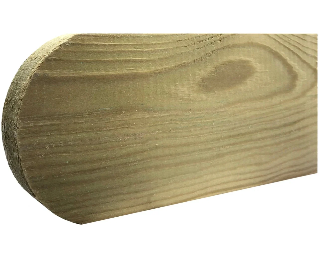 Picket Fencing Slats / Pales Round Top Green Treated Pack 10 - Image 4